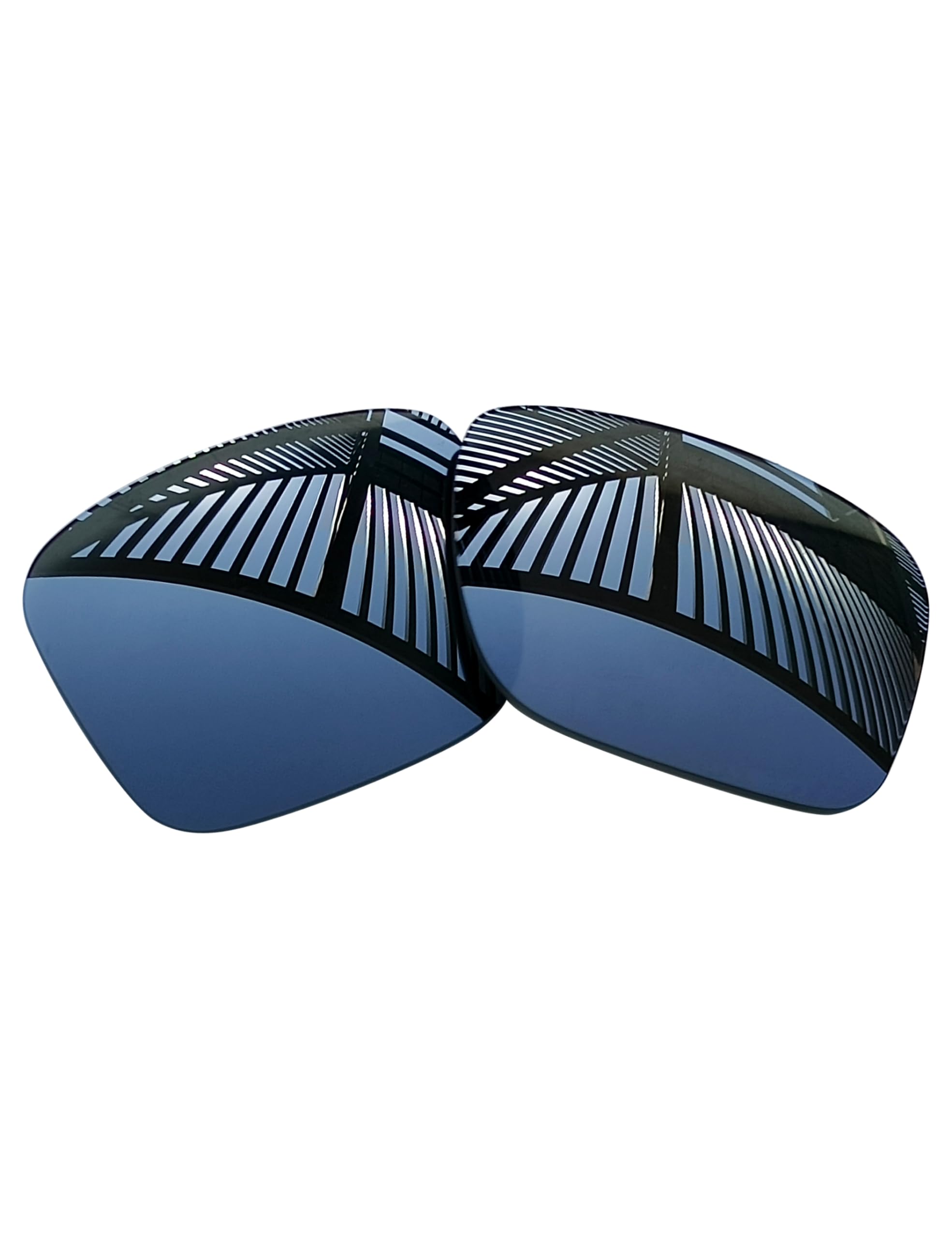 Lot de 4 paires de verres de rechange pour lunettes de soleil Oakley Sylas 009448 - Noir uni + émeraude + bleu glacier + rouge feu