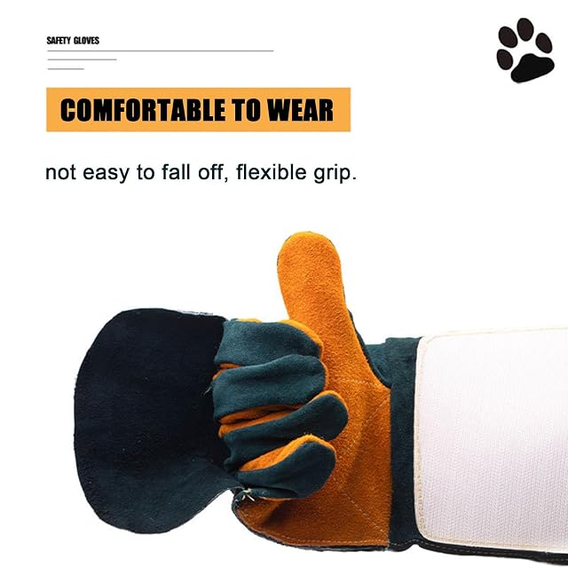 Foto 5 de 8 de JINGAN Guantes para mordeduras de perro,Entrenamiento para perros de piel reforzada con mordida para perros…