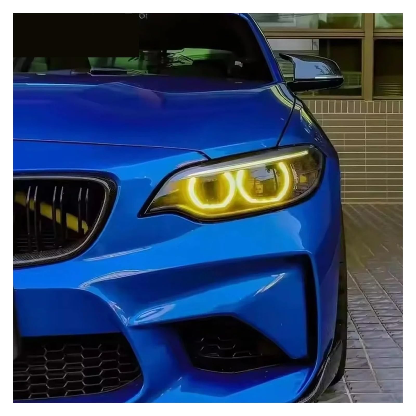 Faros Angel Eyes para coche Para BMW Serie 2 F23 F22 F87 LCI 230i 220i M240I 2018-2020 Para M2 Amarillo DRL Angel Eyes Módulo LED Luces DCirculación Diurna Kit halo para faross