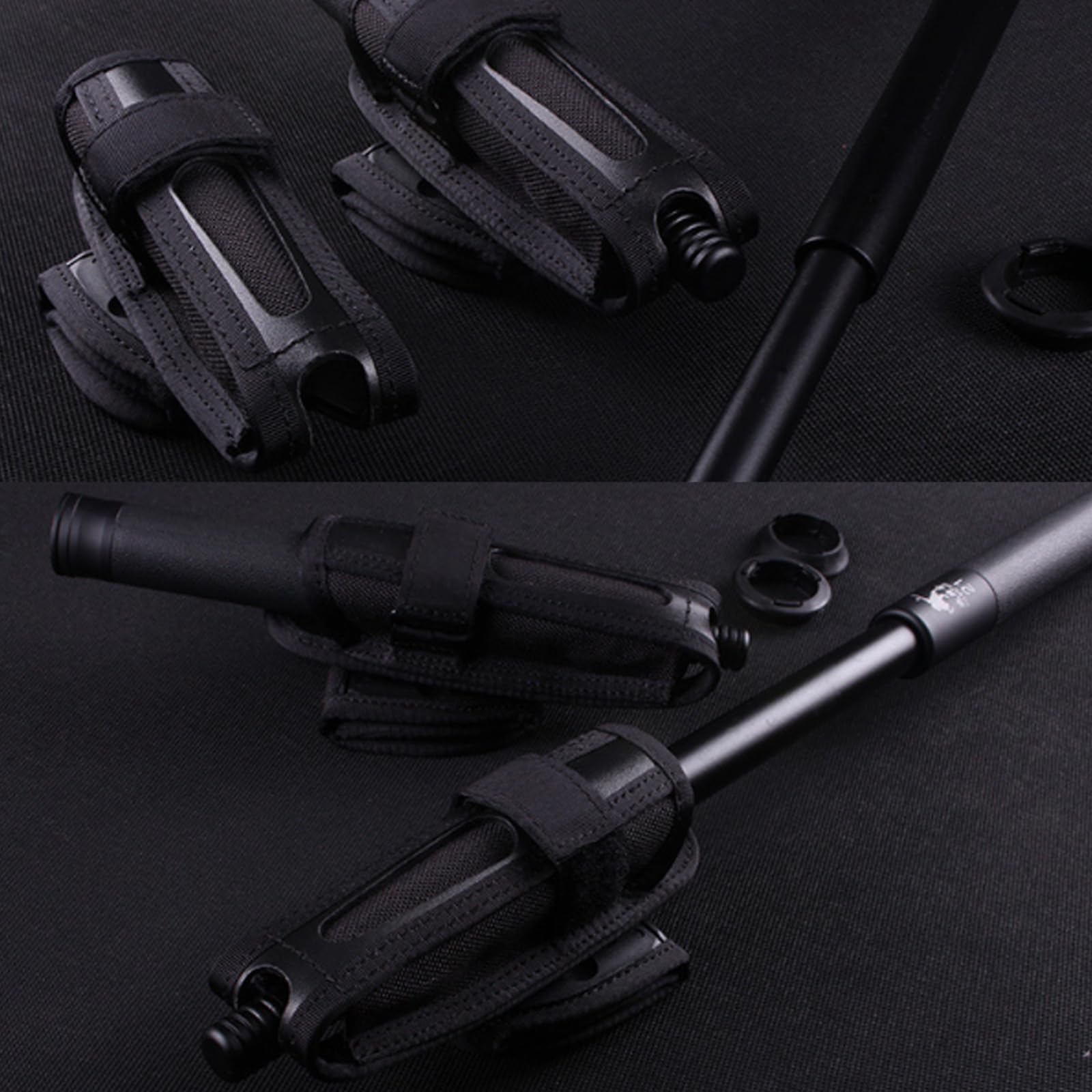 360 Grad Drehbare Schnellwahl-Swing-Stick-Abdeckung, Tragbare Schlagstock Abdeckung, Schlagstockholster für Polizisten, Teleskop-Schlagstocktasche, Taschenlampen-Holster, mit Schnellverschluss