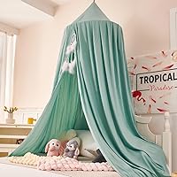 Vista 7 de dix-rainbow Toldo decorativo de princesa para cama de niños, toldo de cama suave y duradero para habitación de niñas, tienda de campaña, ropa