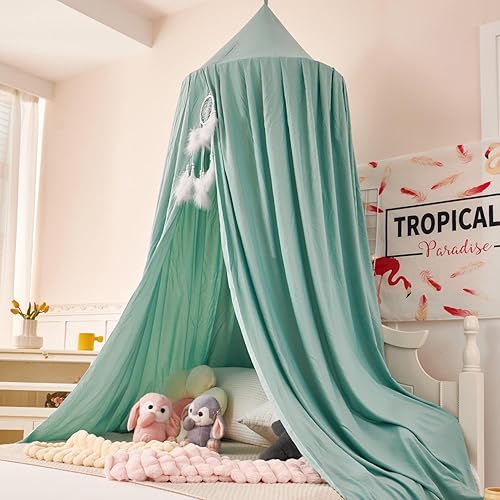 Vista 55 de dix-rainbow Toldo de decoración de princesa para cama de niños, toldo de cama suave y duradero para habitación de niñas, toldo de tienda de campaña