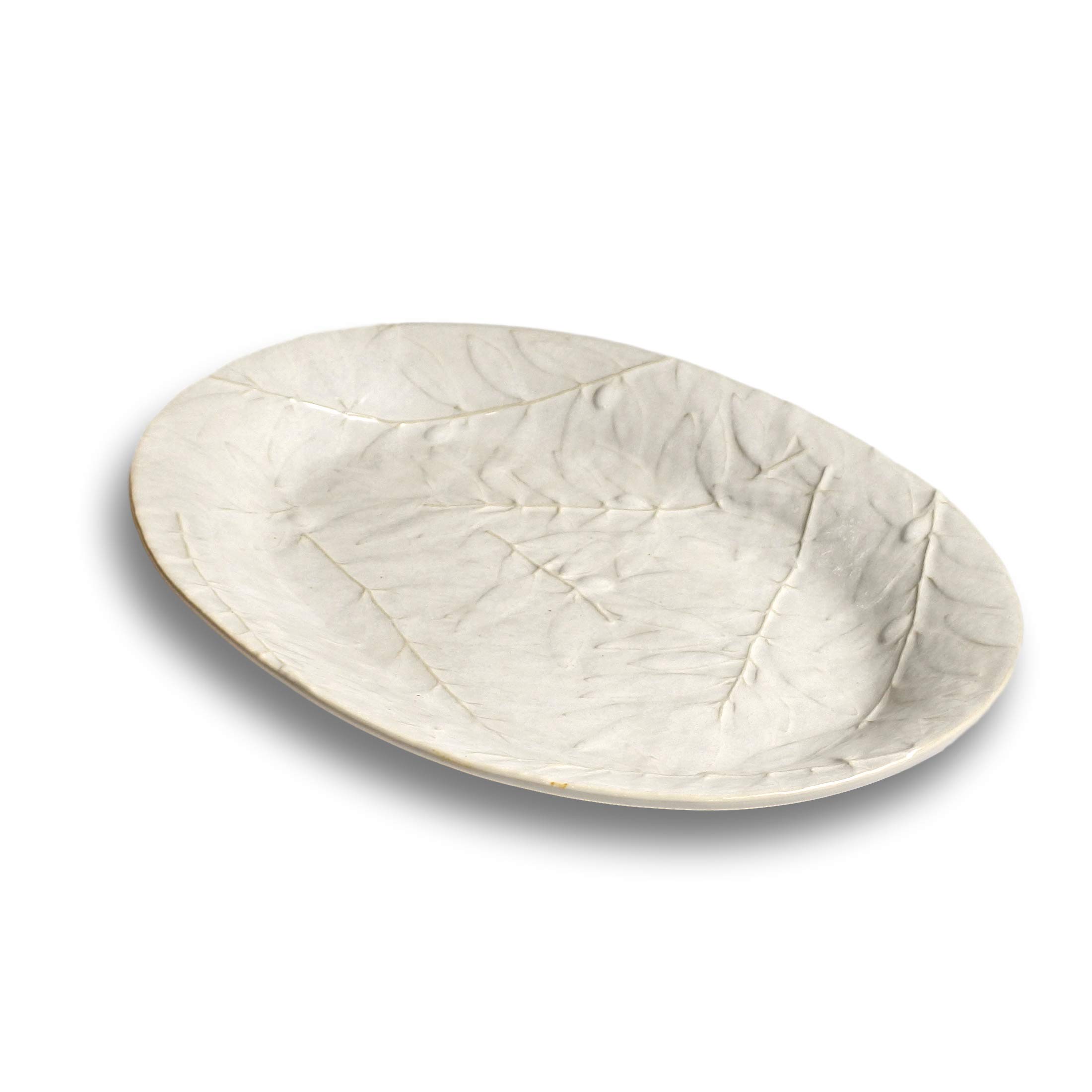 Carmel Ceramica Serving Platter, 16" x 11", White