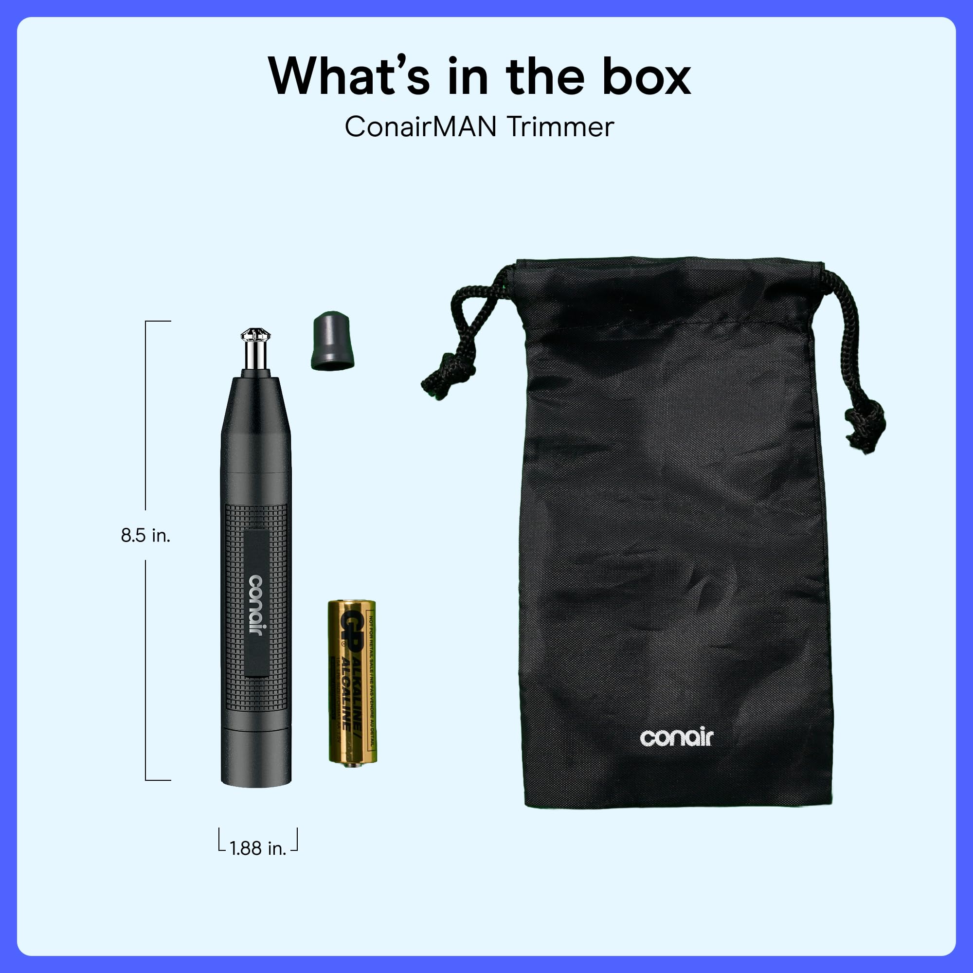 ConairMAN Cordless Ear & Nose Hair Trimmer -7