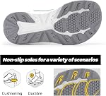 FitVille Women's Wide Toe Box Walking Shoes Breathable Sneakers Non-Slip Athletic Tennis Running Shoes for Swollen Feet Heel Pain Relief - FlowCore V6