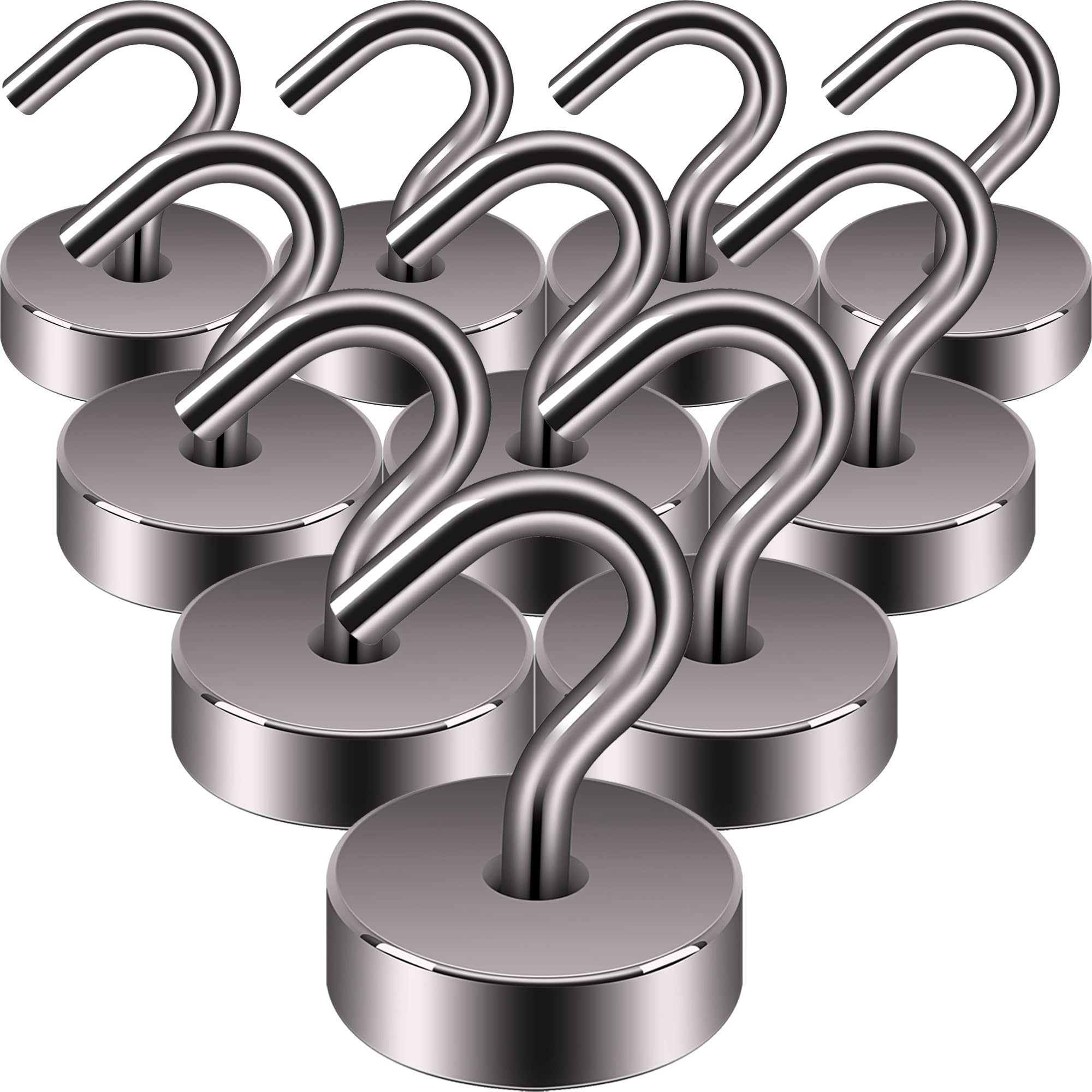 Neosmuk Magnetic Hooks Steel Tube Design for Cruise,80lb+ Black,10 Pack — Amazon image 31