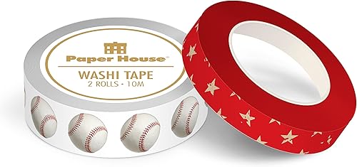 Miniatura 2 de Paper House Productions Sticky Pix - Juego de 2 rollos de cinta adhesiva Washi para álbumes de recortes y manualidades