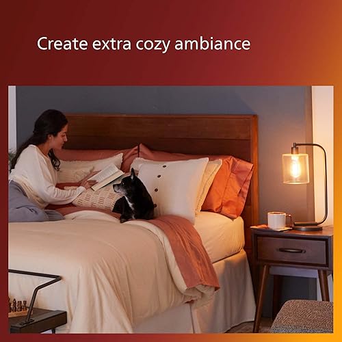 Miniatura 10 de Espiral transparente vintage sin parpadeo A19, regulable, tecnología Eye Comfort, 500 lúmenes, blanco brillante (3000), 5.5 W  60 W, certificado