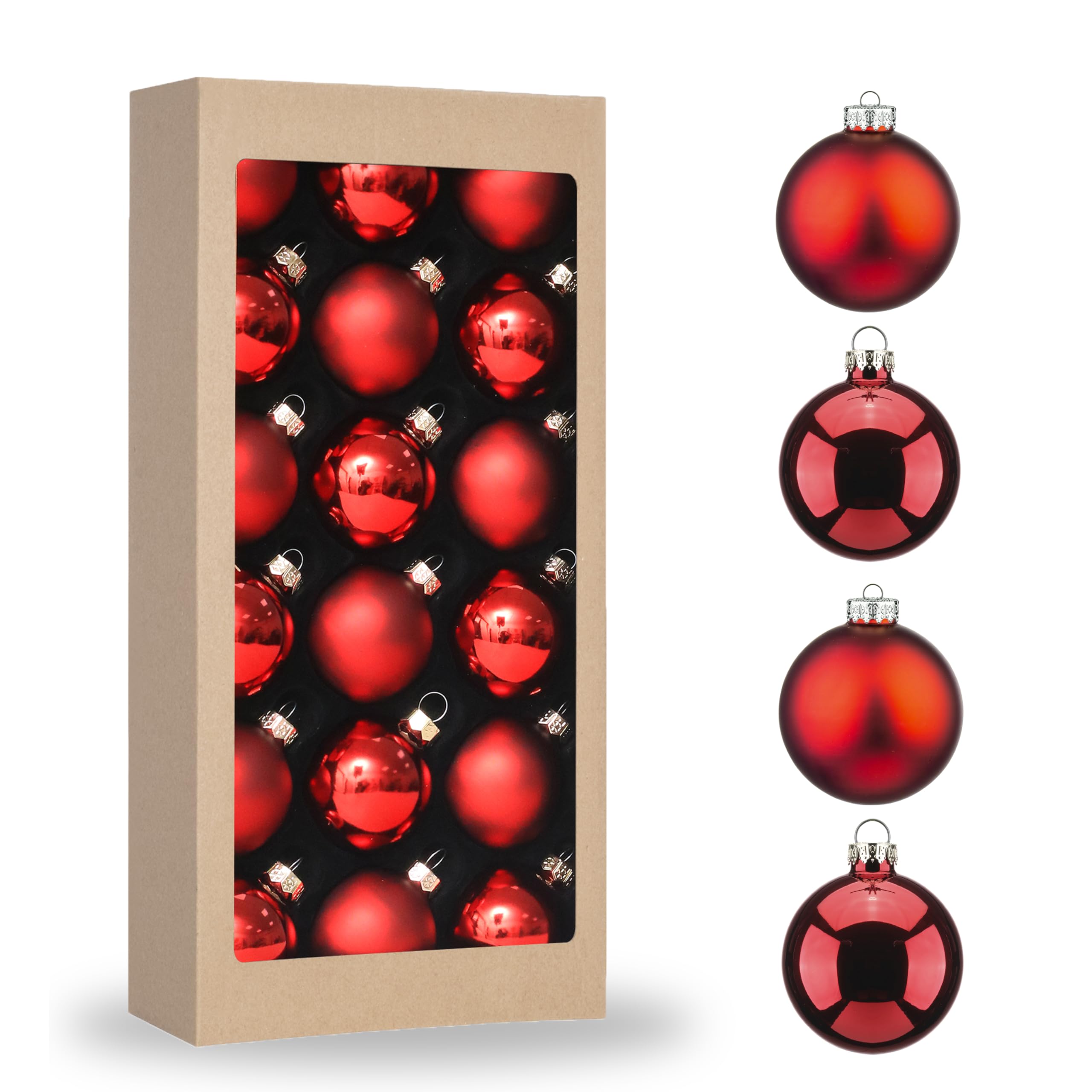 Amooca Christmas Glass Balls Decoration Festival Party