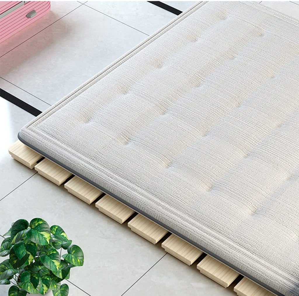 Fold Rollable Hard Bed Board, Breathable Bed Frame, Waist Protector Board, Moisture-Proof Artifact Foldable Skeleton Wooden Bed Slats (Size : 1mx2m)