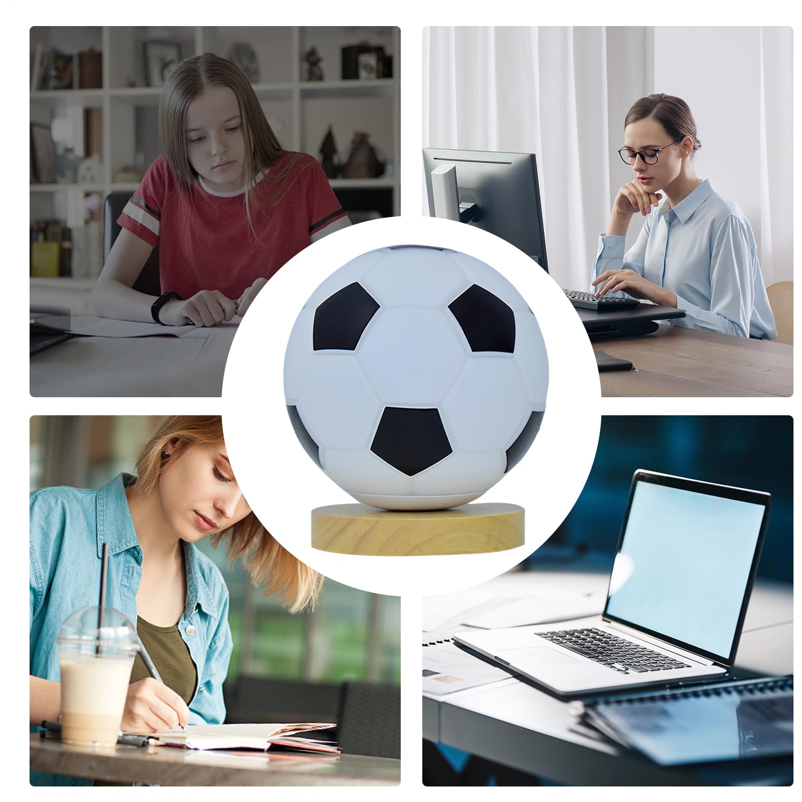 Generico Lámpara de de fútbol, luz nocturna de fútbol | lámpara pequeña moderna, lámpara de mesa LED, luz nocturna creativa para salón, dormitorio, habitación de los niños, dormitor