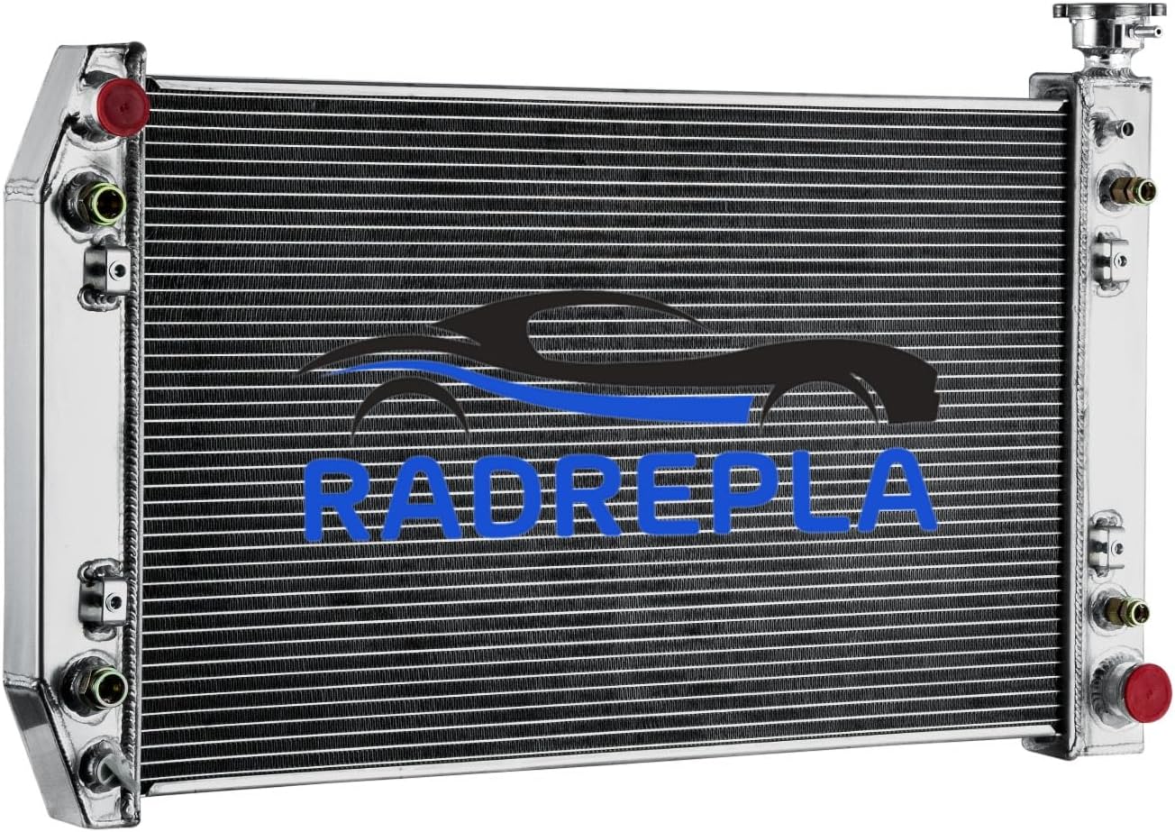 CU622 2 Row Aluminum Radiator for 1988-1999 Chevy GMC C/K C1500 C2500 C3500 Pickup Silverado Suburban Blazer Cheyenne 5.0L 5.7L V8 Crossflow Radiators 88 89 90 91 92 93 94 95 96 97 98 99