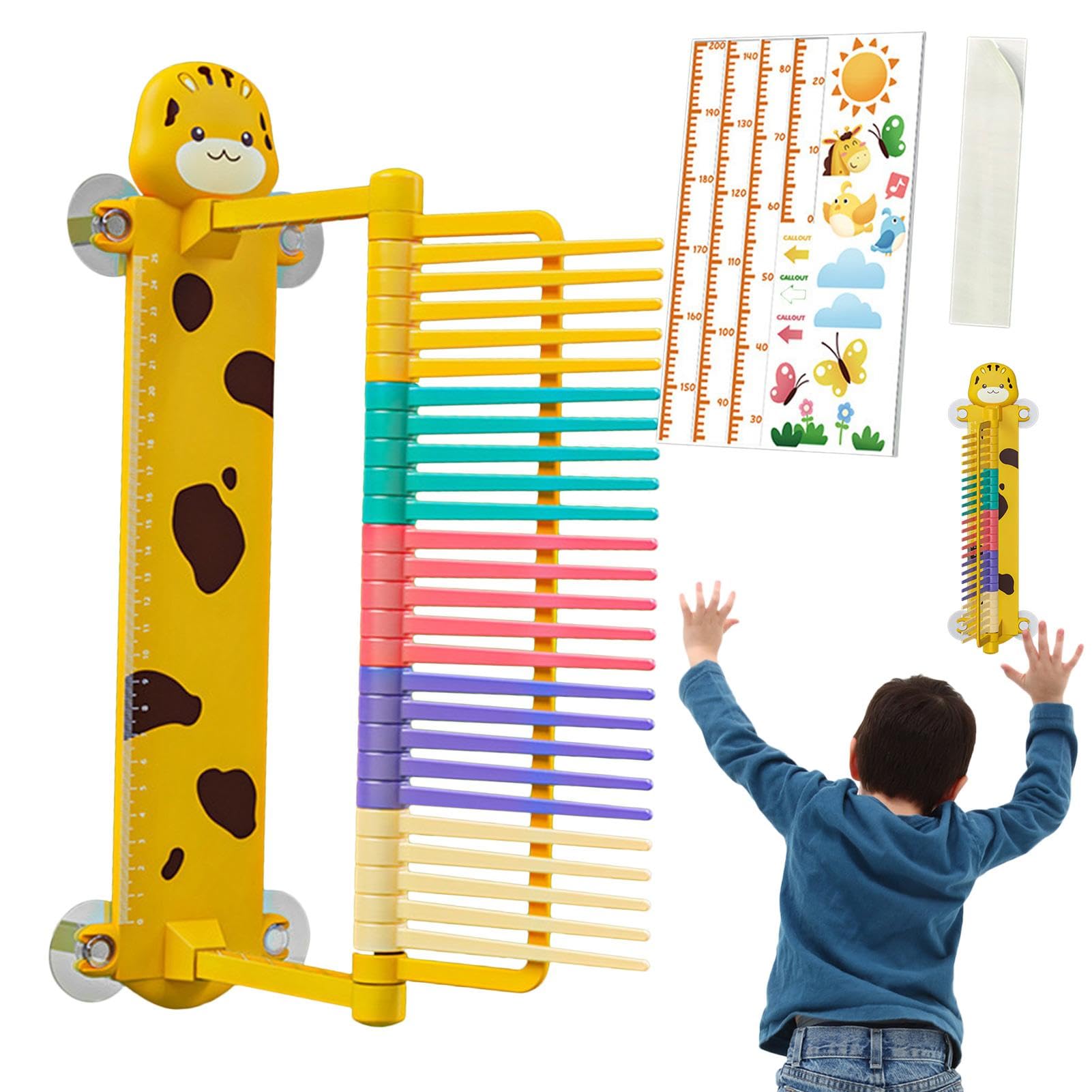 Vertical Jump Measure – Präzises Sprungmessgerät, Sportleistungs- | Sprunghöhenmessgerät für Sportler, Tester für vertikale Sprünge, Fitness-Sprungmessgerät, Tool für sportliche Leistung