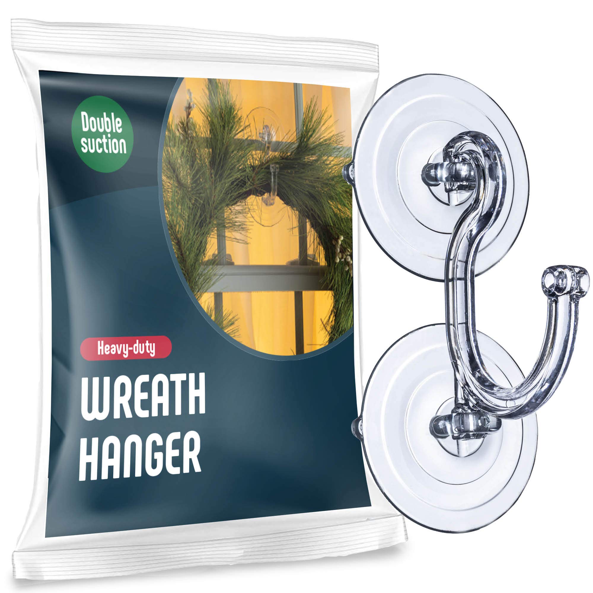 Buy SEWANTA Christmas Wreath Hanger for Glass Front Door Giant