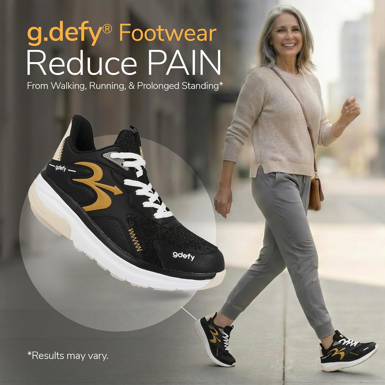 Gravity Defyer g-defy Energiya Cross Training Shoes for Women | Comfortable Orthopedic Shoes for Standing All Day | Patented VersoShock Technology | Wide Toe Box