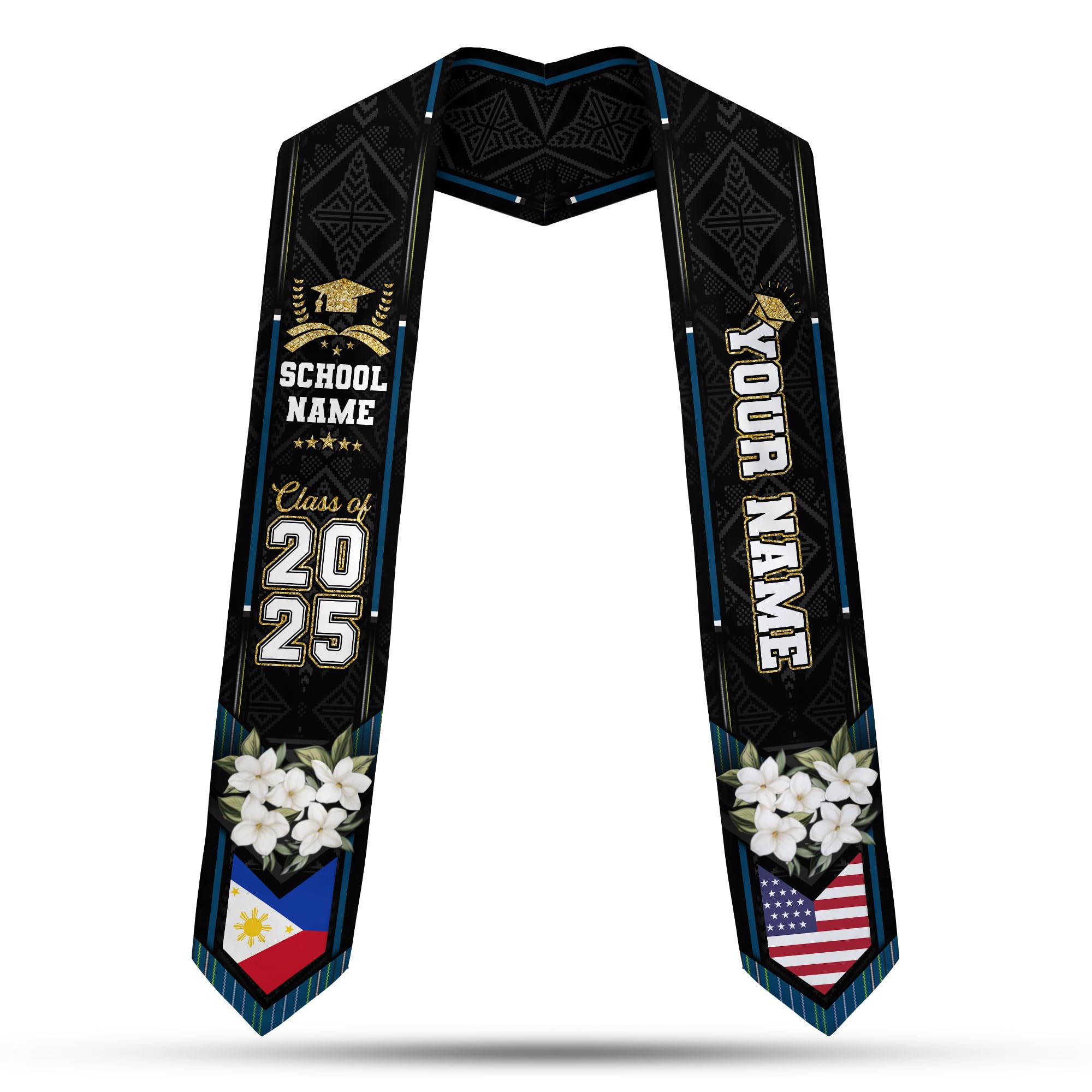MonkeyVan Customize Filipino Graduation Sash, Philippines Graduation Stole, Philippine Graduation Sash 2025 Philippines2