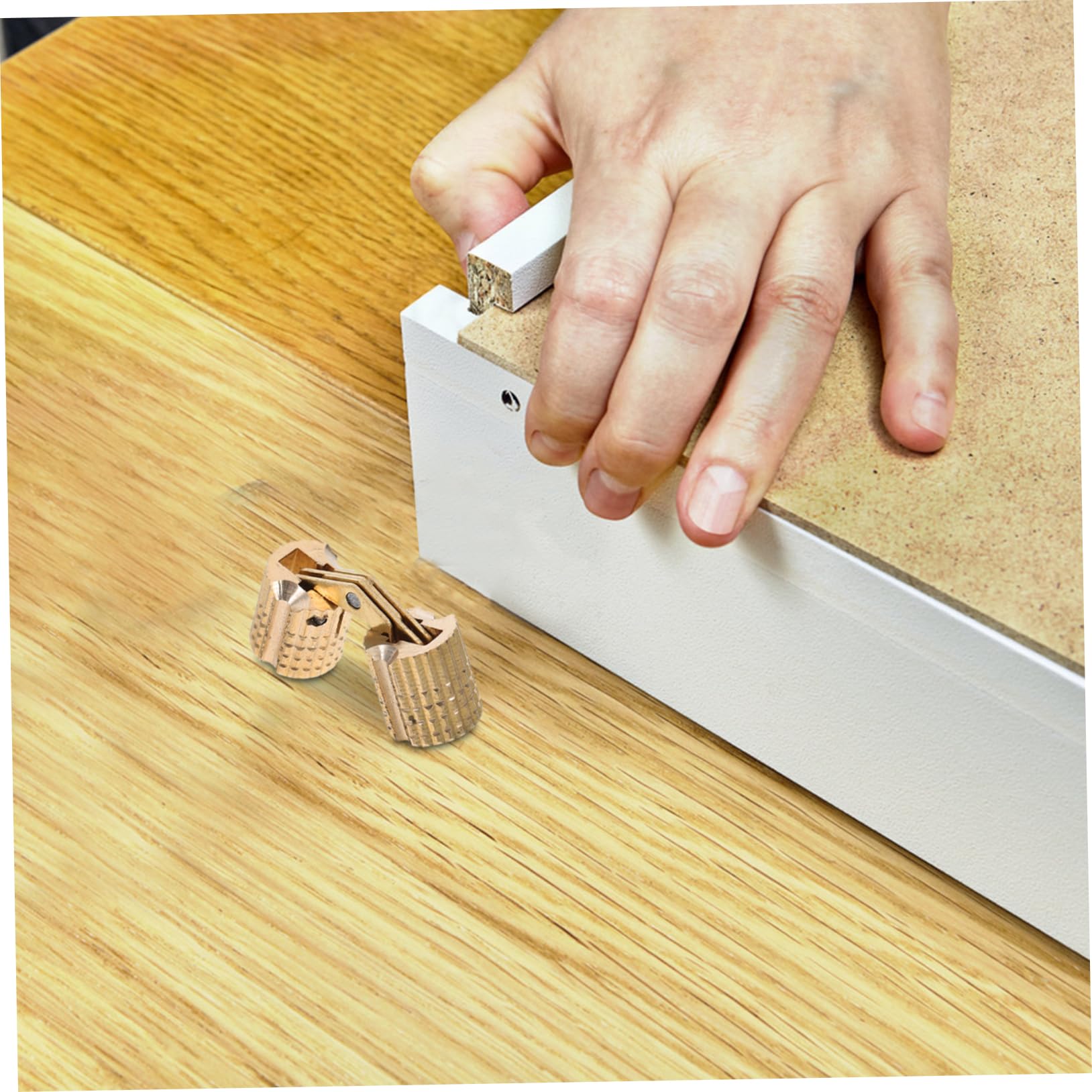Cerniera Nascosta a Barilotto in Ottone 10mm per Porte in Legno e Alluminio, Pieghevole Salvaspazio Installazione Intuitiva, Cerniere Nascoste per Cancelli e Porte da Garage, Uso