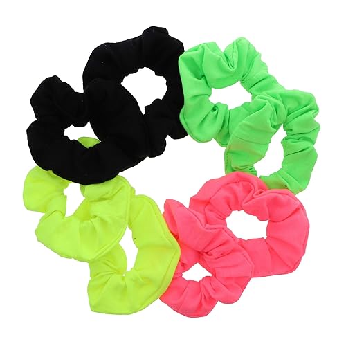 Miniatura 7 de Conjunto de 8Neón Color Sólido Scrunchies