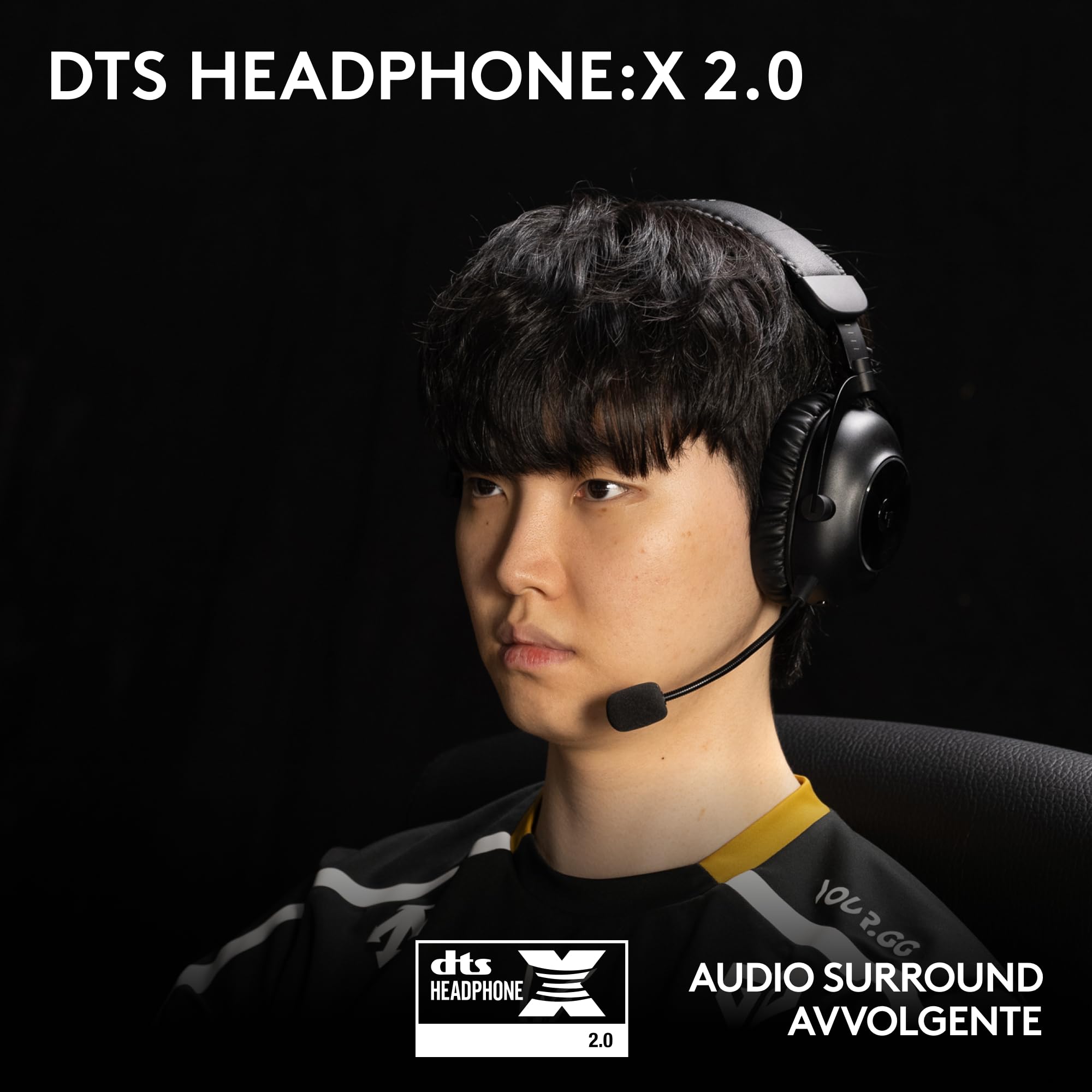 Logitech G PRO X 2 LIGHTSPEED Cuffie gaming wireless (Bianco) | Microfono a braccio, Driver Grafene 50mm, DTS:Headphone X 2.0 Surround 7.1, Bluetooth/USB/3.5mm Aux, PC, PS5, PS4, Switch