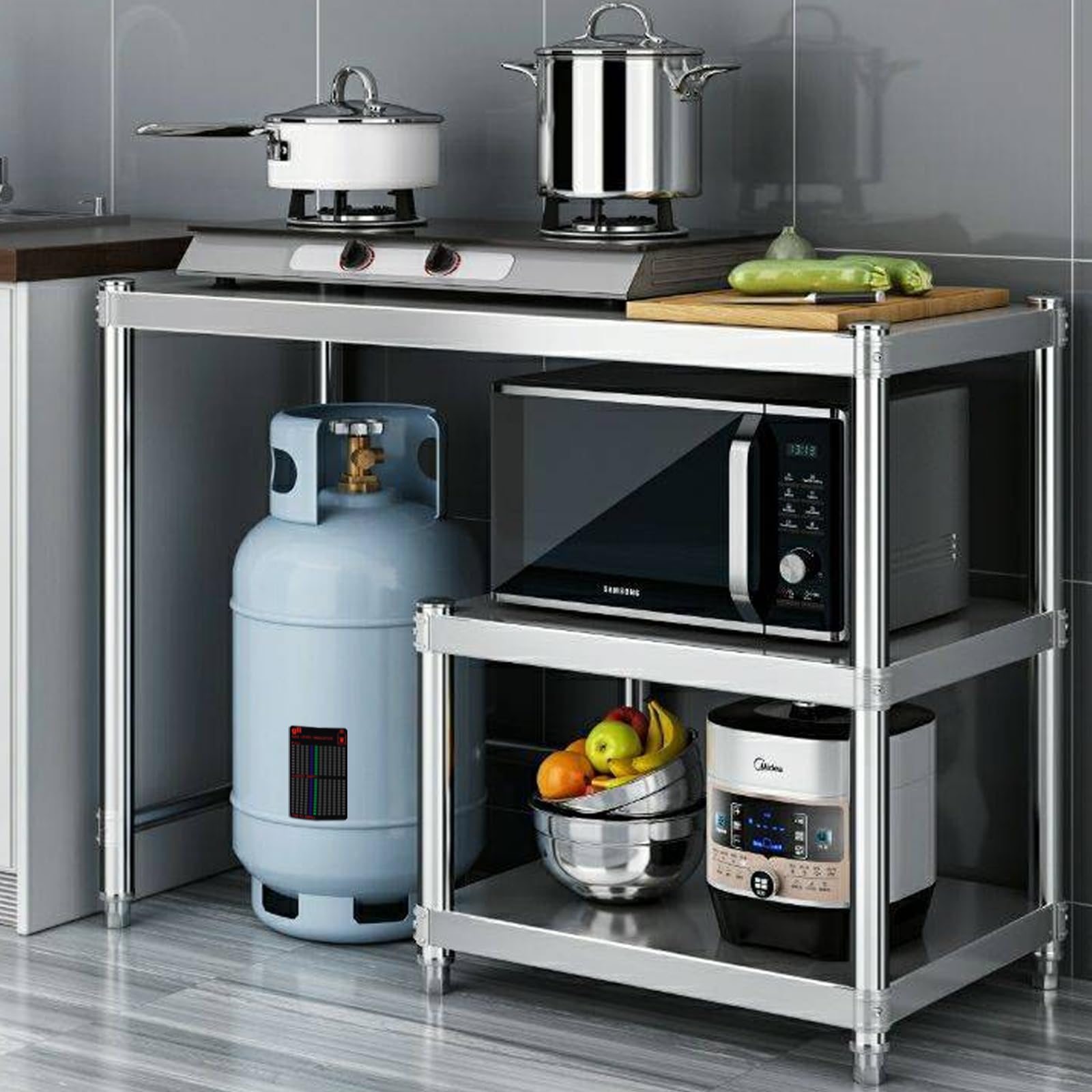 KXVXXV 2 x bombole di gas, indicatore di livello di riempimento, indicatore di gas magnetico, indicatore di gas per gas propano, casa, camper, bombole di gas butano