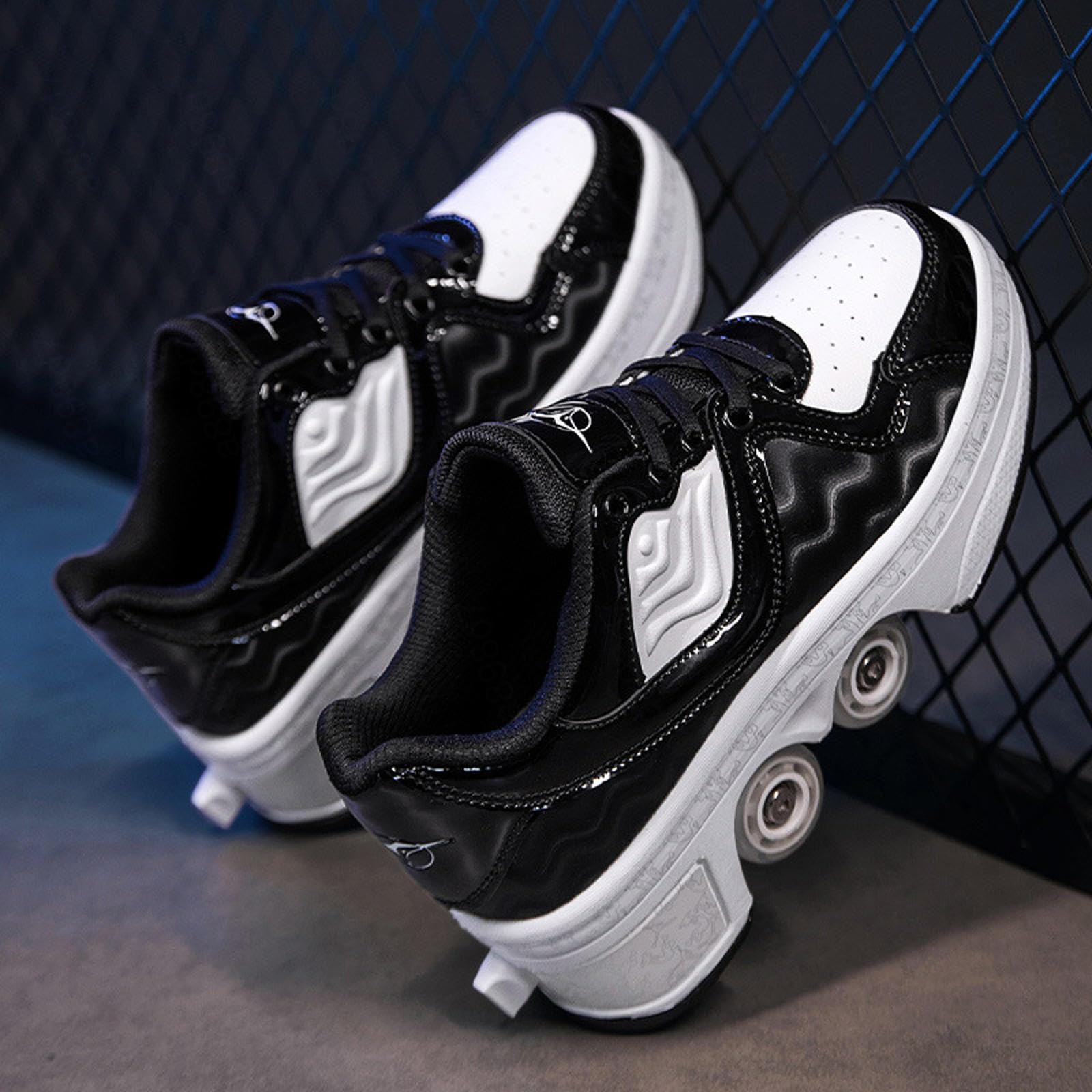 Rollschuhe Schuhe Rad Schuhe für Jungen Mädchen Erwachsene Rollschuhe Schuhe mit Rädern Flexible Schlittschuhe als Geschenk,36