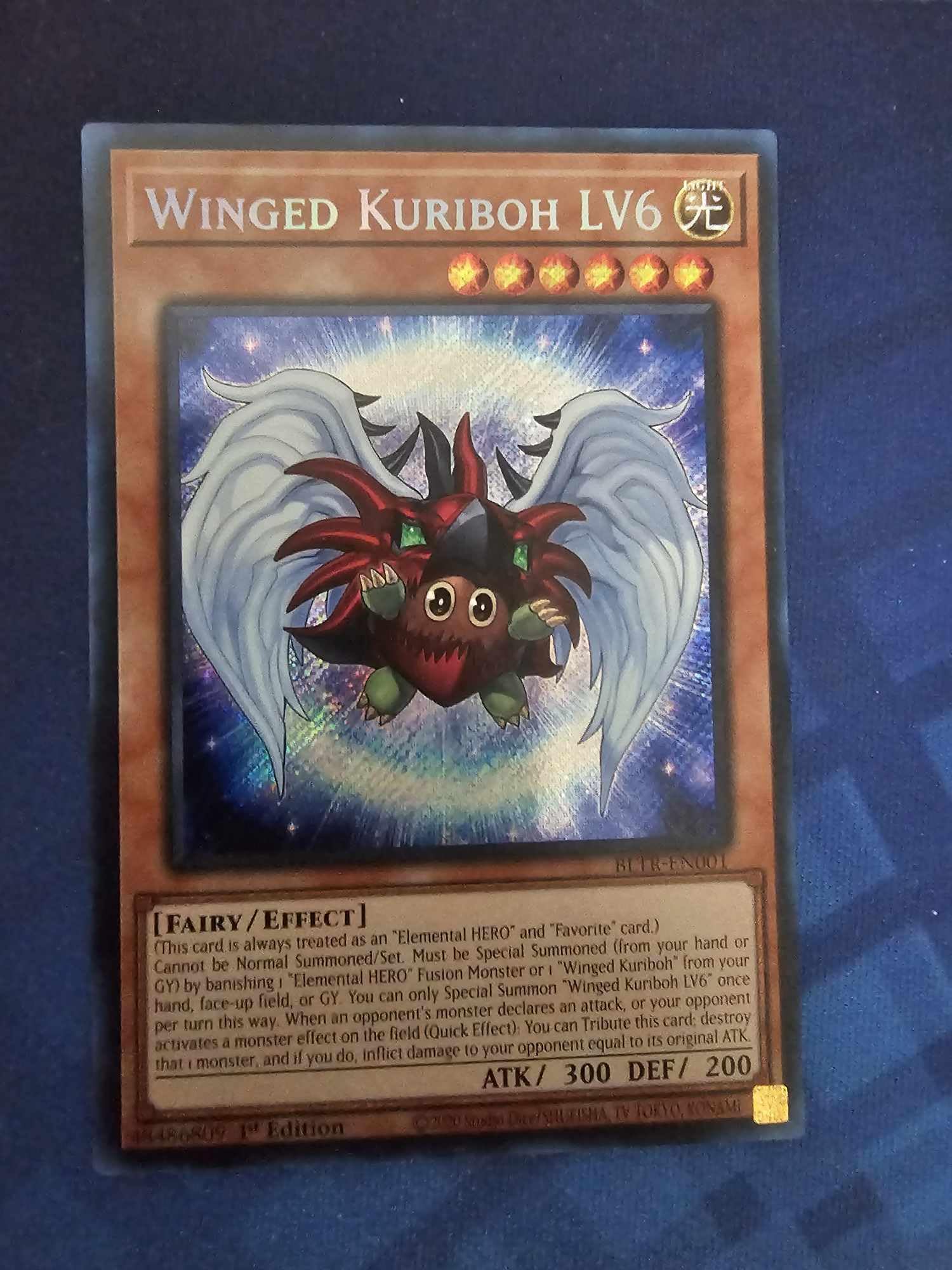 Amazon.com: Winged Kuriboh LV6 - BLTR EN001 - Battles of Legend 