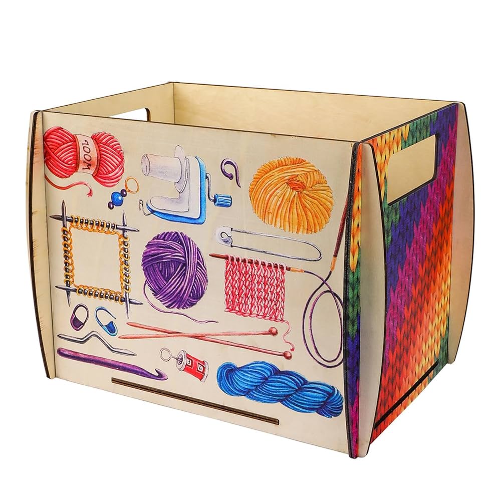 Hiloto Wakai バースデーボックス Amazon.co.jp: 編み物収納ボックス | 糸ボックス | 編み物ツール