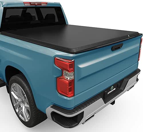 AUTOSAVER88 Soft Roll Up Truck Bed Tonneau Cover Compatible with