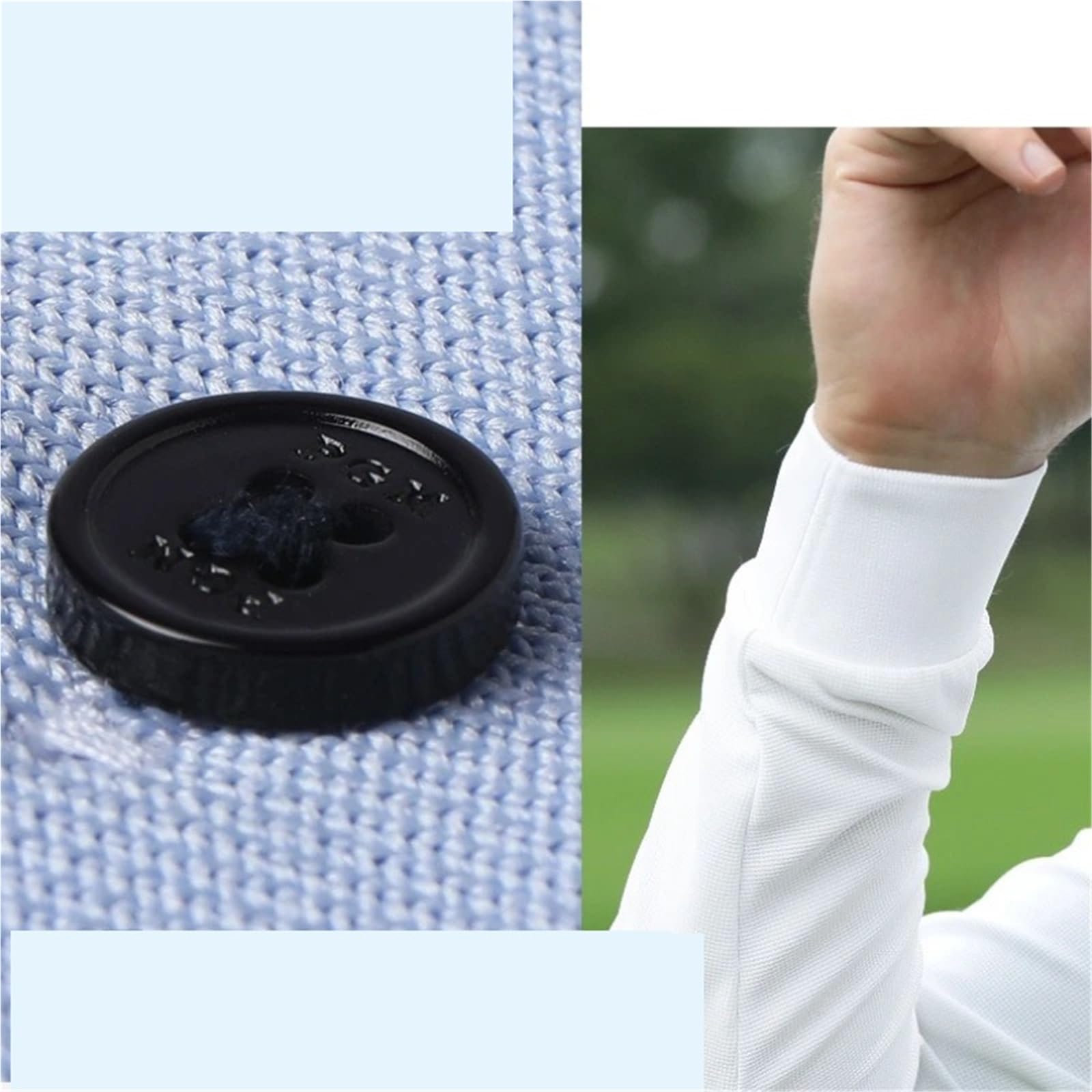 Polo da Golf a Maniche Lunghe Uomo, Traspirante, con Tessuto a Nido d'Ape e Alta Elasticità per Golf Tennis