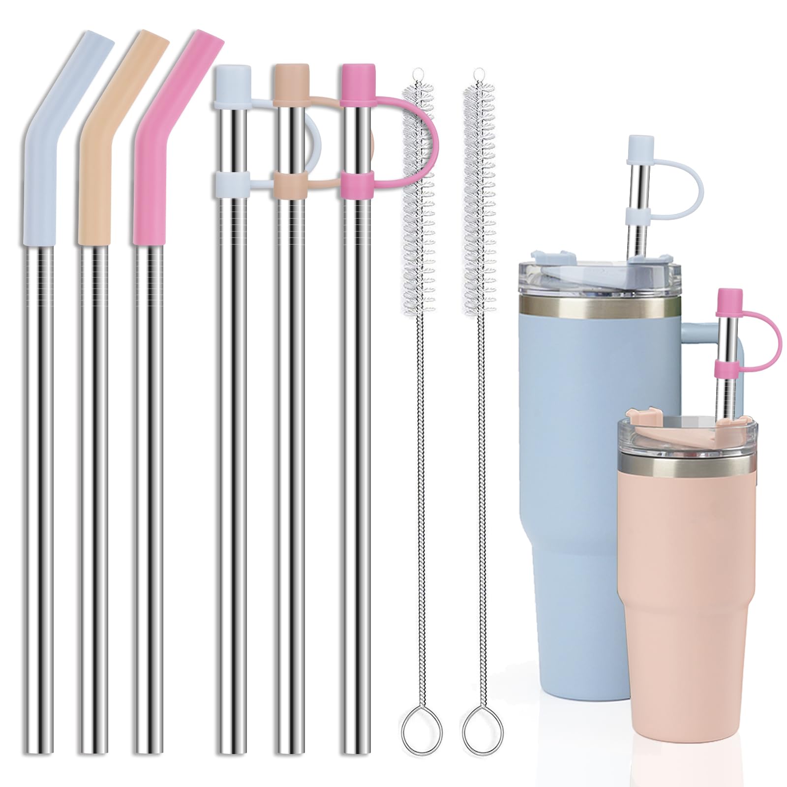 Jetstop Stainless Steel Straws - Stanley 40oz Compatible -1 Jetstop Stainless Steel Straws - Stanley 40oz Compatible -1