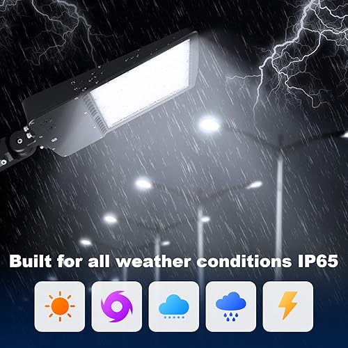 Miniatura 3 de dephen Luz LED de estacionamiento de 200 W, poste para exteriores y montaje en pared, luz de inundación al aire libre 28000Lm 5700K Iluminación de