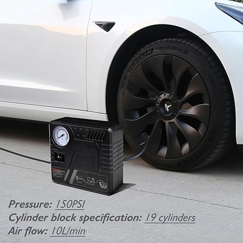 Miniatura 6 de Kit de herramientas de reparación de neumáticos para Tesla Model 3YSX, incluye almohadillas para inflador de neumáticos Tesla, herramienta de