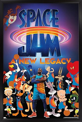 Trends International Space Jam A New Legacy - Póster de pared de equipo, 22.375 x 34 pulgadas, versión enmarcada en negro