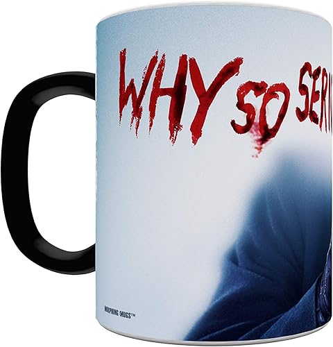 Miniatura 5 de Morphing Mugs DC Comics - Batman The Dark Knight - Joker - Why So Serious - Taza de cerámica sensible al calor que cambia de color de 11 onzas