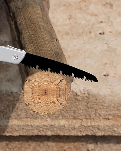 Miniatura 8 de Sierra plegable sierra de podar a mano con hoja de acero SK5 resistente de 10 pulgadas diseño ergonómico de mango antideslizante ideal para camping