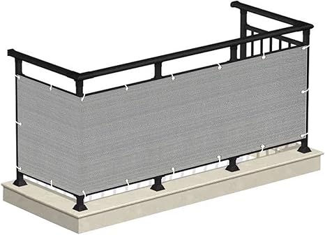 Amazon Co Jp Hlling バルコニープライバシー画面 高さ90cm 100cm ベランダ目隠し フロントガラス 理想 フェンスメッシュオーニング ために 屋外 公園 プール 庭の壁 手すりカバー Color Grey Size 100x1500cm Diy 工具 ガーデン