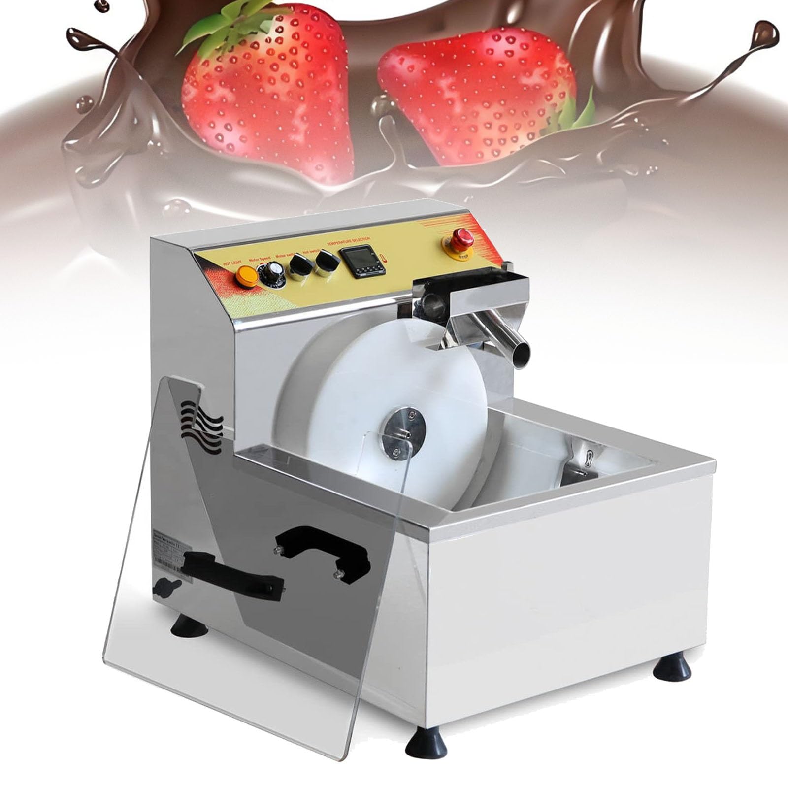 Aserzenith 1 Chocolate Mixer With Melting Furnace, Stainless Steel, 600 W, 2L Capacity For Melting Chocolate And Butter,For Making Sauces,Automatic Stirring And Vibration