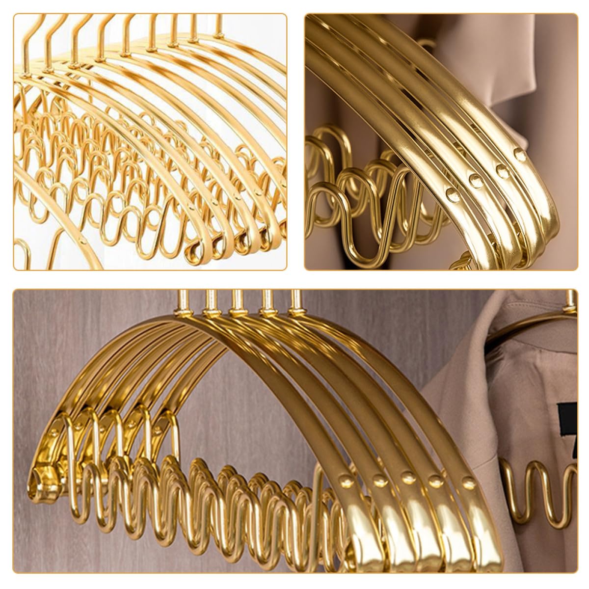 5 Stück Pack Gürtelhalter Organizer aus Aluminiumlegierung Leichter und Gratfreier Schalaufhänger Multifunktionaler Hängender Schrank Organizer für Krawatten und Gürtel