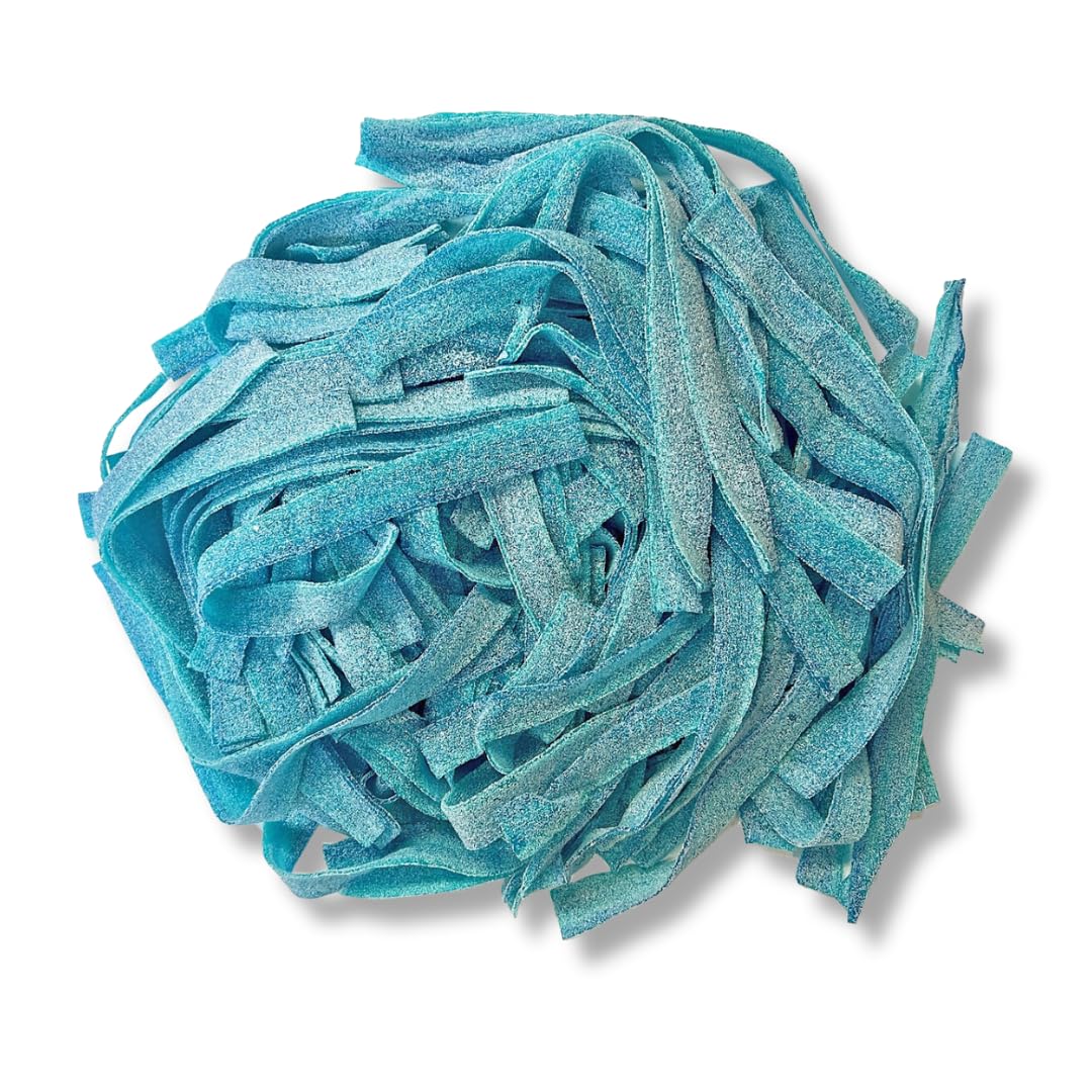 Sour Power Premium Berry Blue Candy Belts – The Original Sour Candy Belts Since 1985 – 6.6 lb Bag – Vegan, Non-GMO, Gelatin Free – Soft, Chewy, Peelable, Sweet & Tart Retro Treats – Sour Belts Candy Bulk