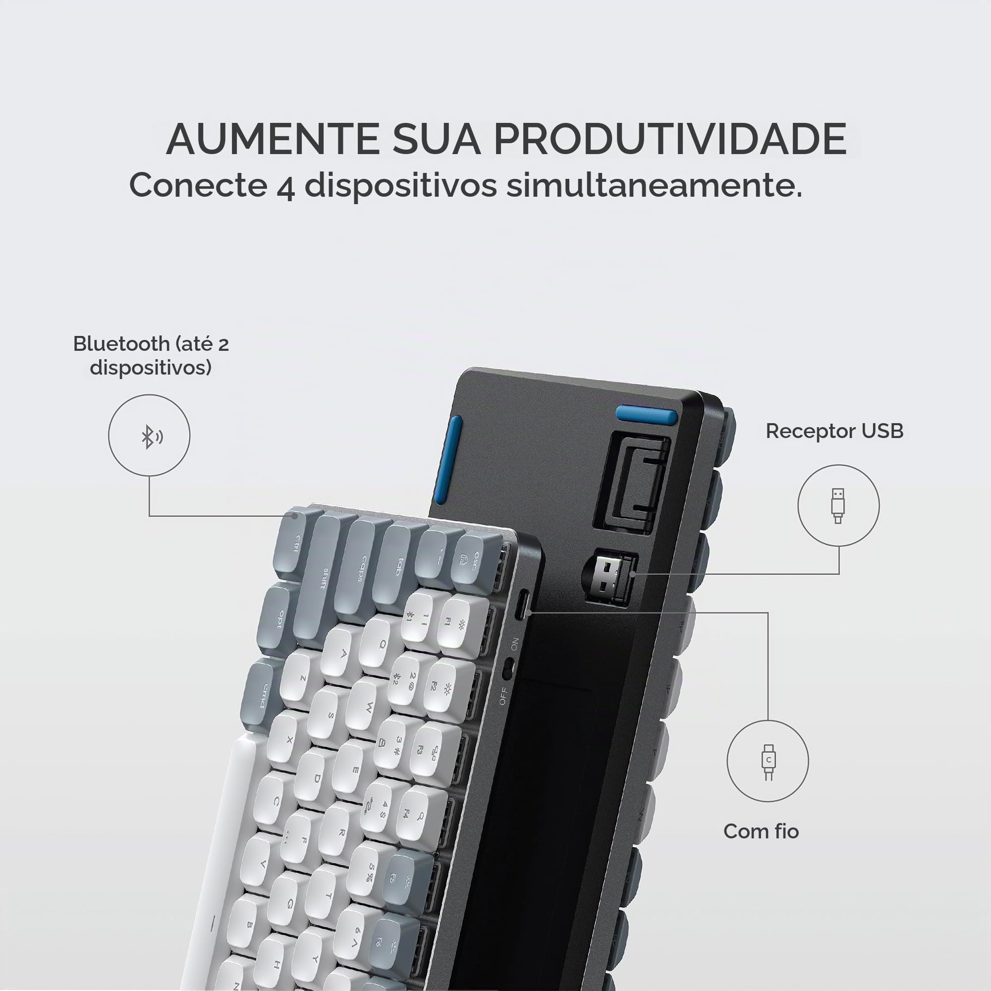 Satechi SM1 75% Mechanical Keyboard, LED Backlit Bluetooth