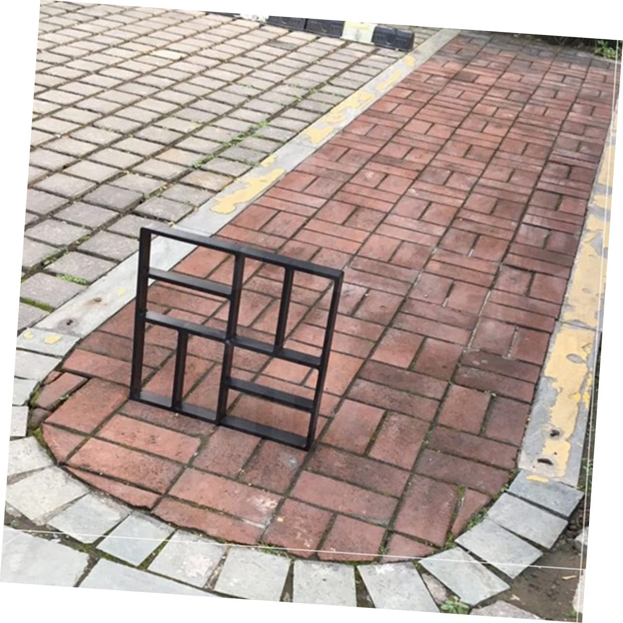 Gatuida Stampo Design Artistico per 8 Scomparti Nero per Pavimentazione in Plastica per Vialetti e Giardini, per Appassionati di Giardinaggio e Creazione di Percorsi