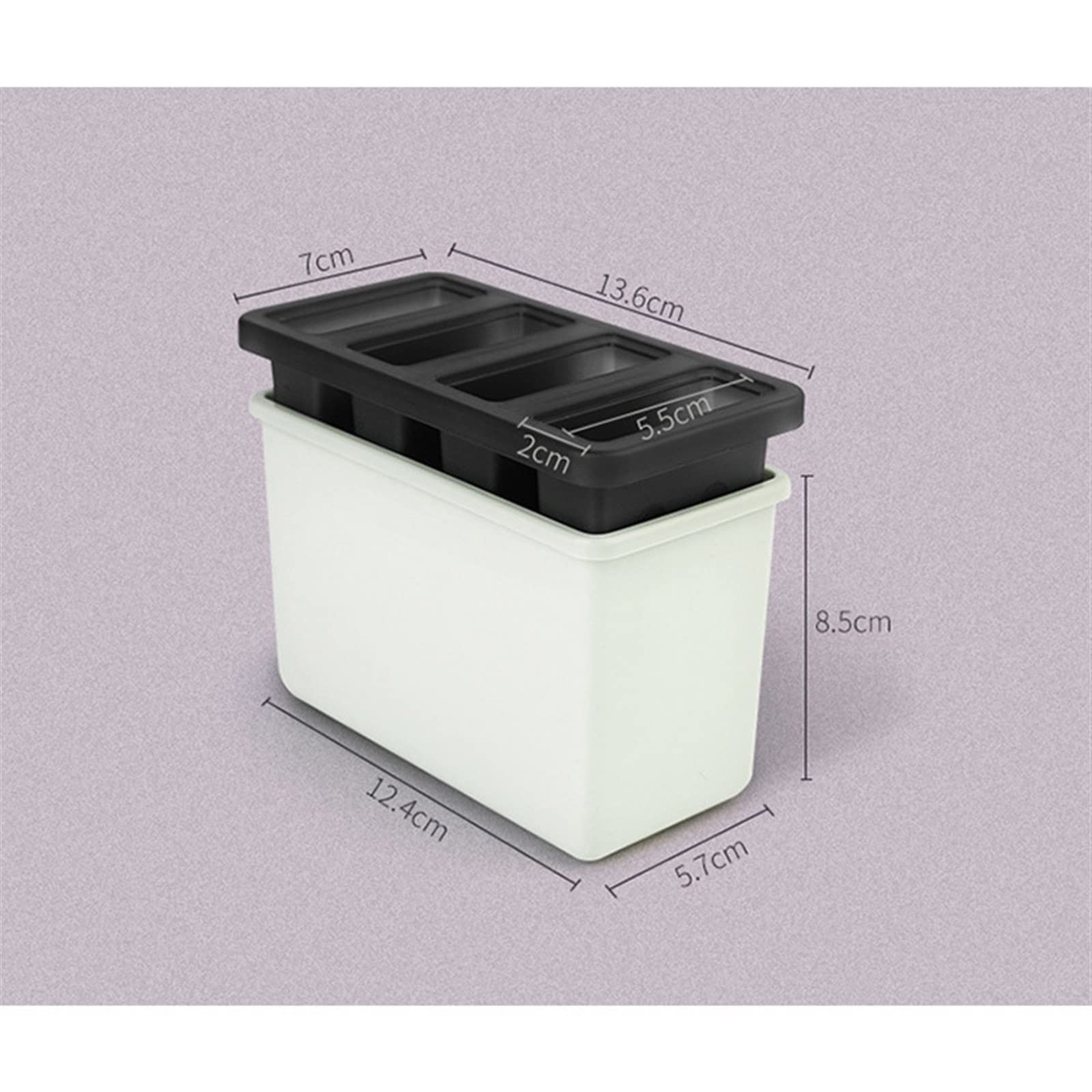 DIY kreative Ice Cream Form wiederverwendbar, Eisform-Set for hausgemachtes Eis am Stiel, Sorbet, altes Eis am Stiel, Eiswürfelform