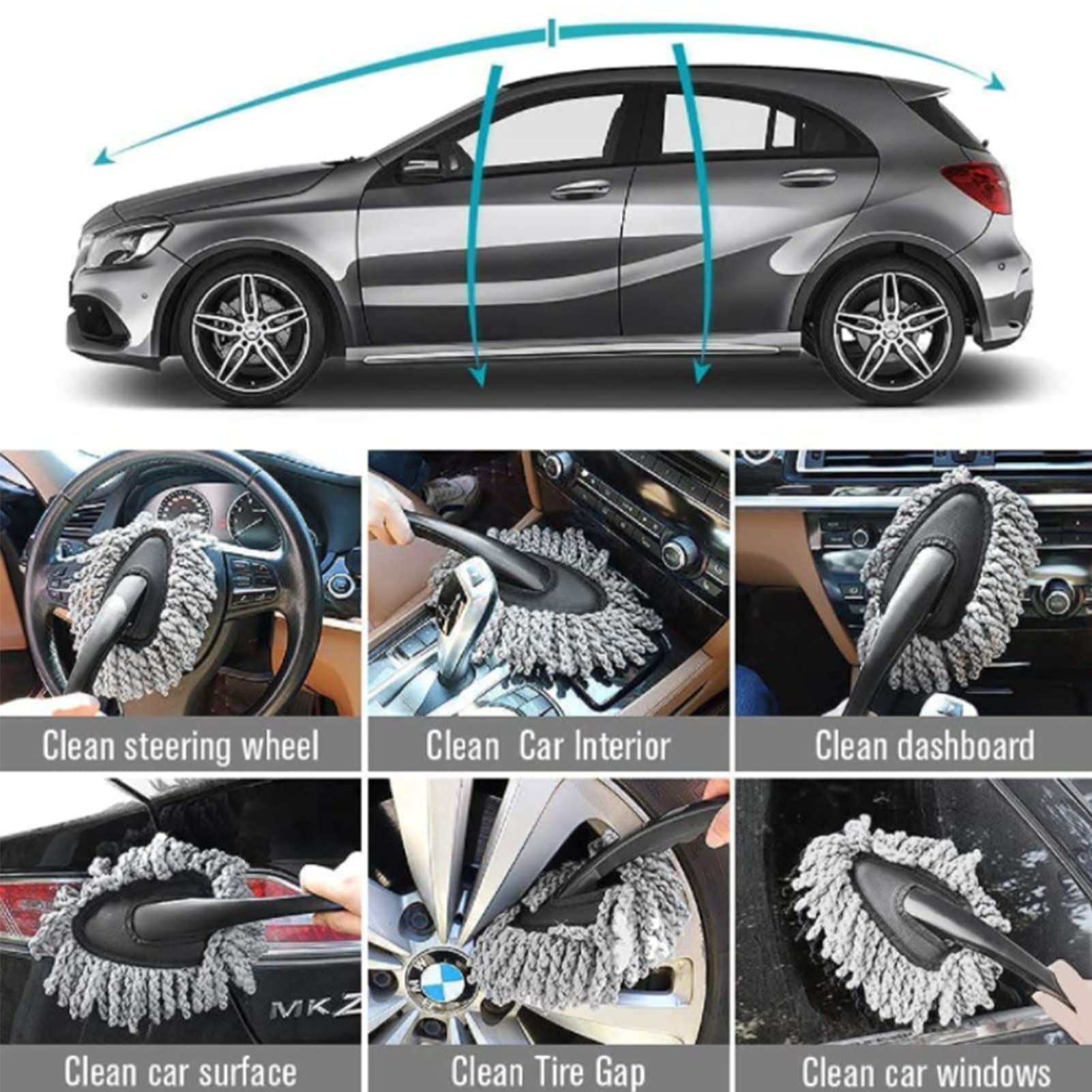 2 Szczotka do kó? - P?dzle do detali Detailing samochodów | P?dzle Detailingowe Do Samochodów Ci? ?arowych, Wszystkie Cz? ?ci Samochodowe, Motocykle, 10szt Eubeisaqi