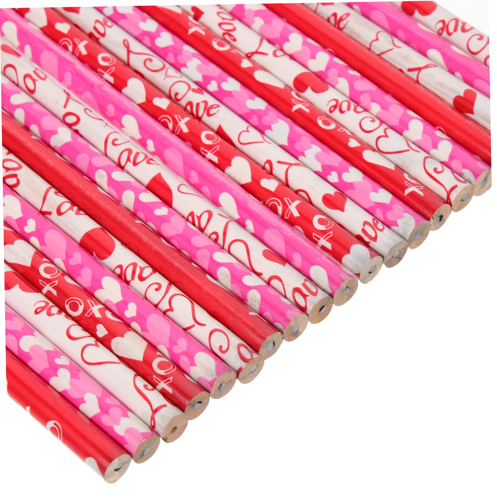 Tofficu 4 Ensembles Crayon D'amour Stylo Poignées Crayons Pré-taillés Crayons Géants Crayon D'embrayage Mignons Pour Enfants Hb Caoutchouté Peuplier 50 Pièces * 4