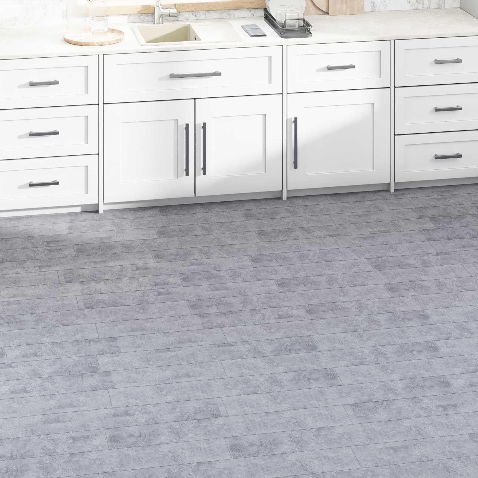 Genérico Tableros de Suelo 36 pcs Cemento Gris 5,02 m² PVC,Bricolaje,Materiales de construcción,Suelos y moquetas,Gris,42046284