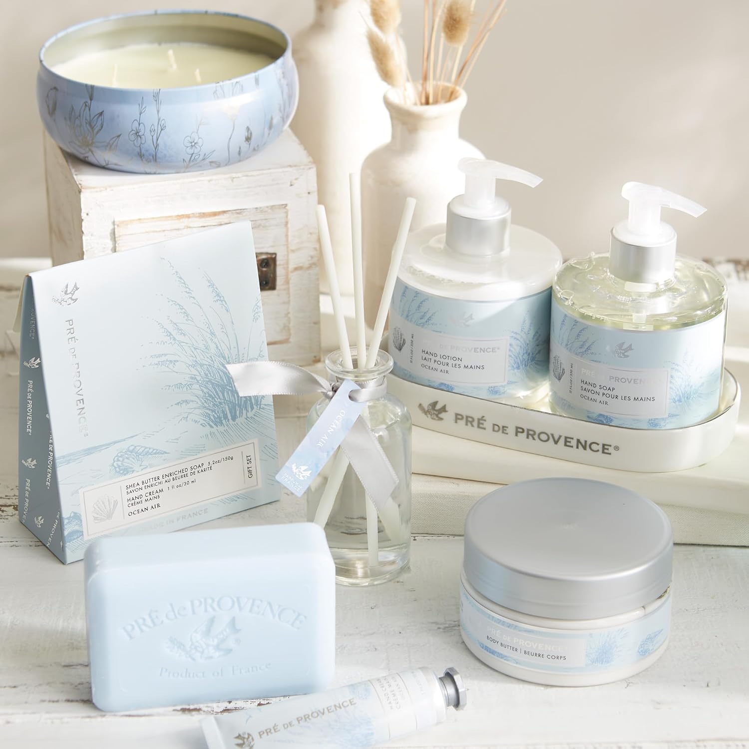 Pre de Provence Collection Shea Butter Enriched Silky Smooth Emollient Hand Lotion, Ocean Air, 11 Fl Oz - Image 3