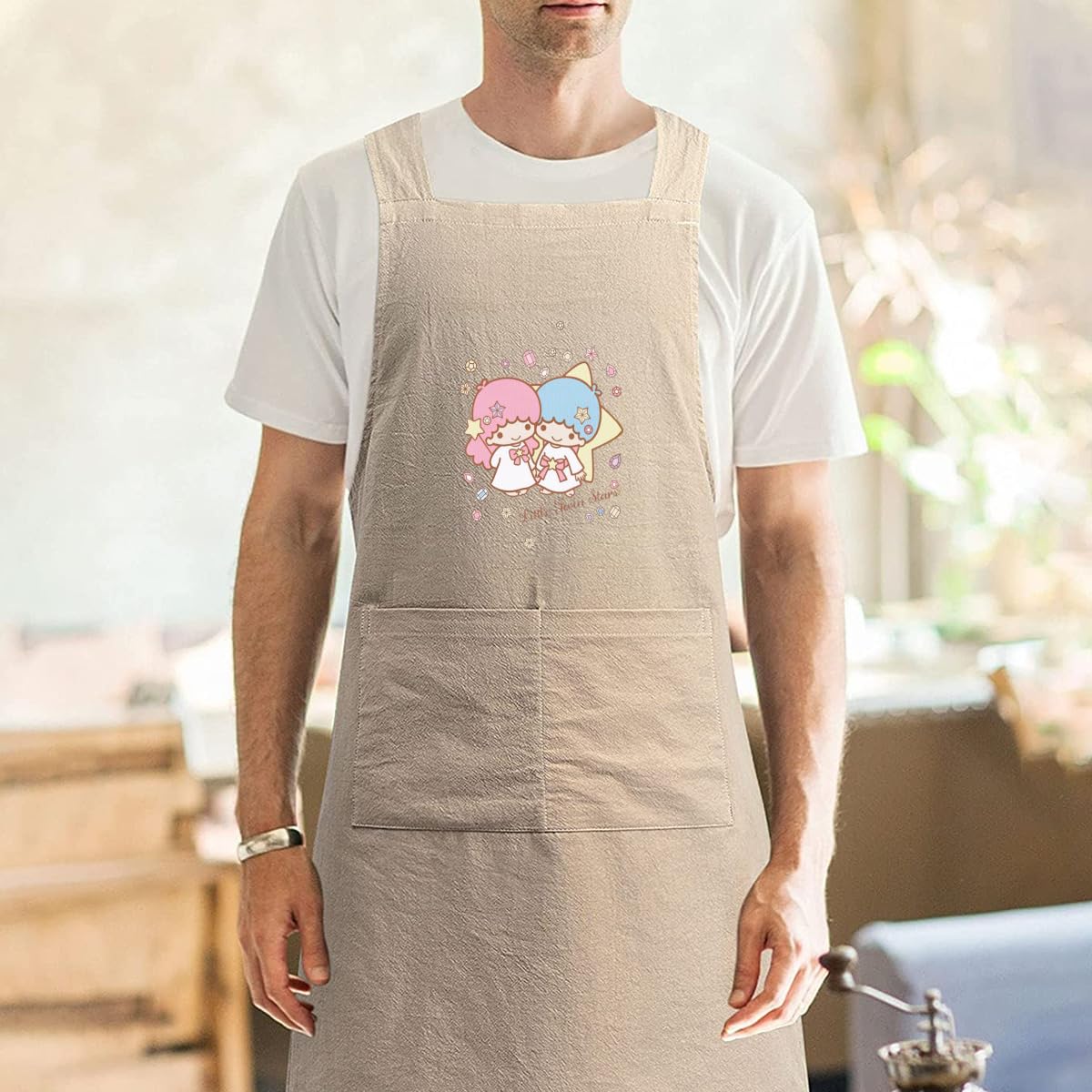 Amazon｜キキララ 子供用エプロン キッズ用エプロン ポケット