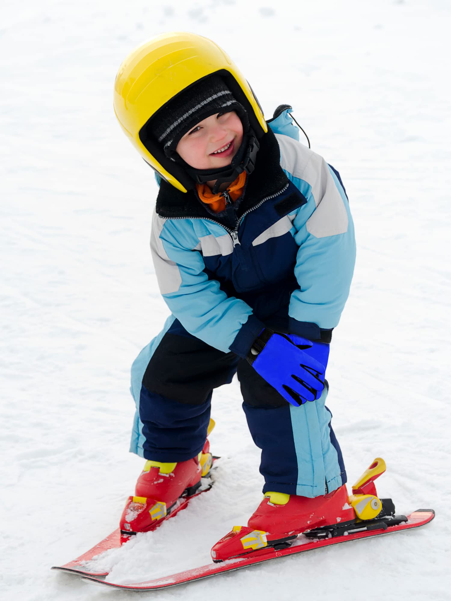12 Paia Guanti da Sci da Neve Guanti Invernali Impermeabili Caldi per Bambini Sfuso (Multicolore, 4-7 Anni)
