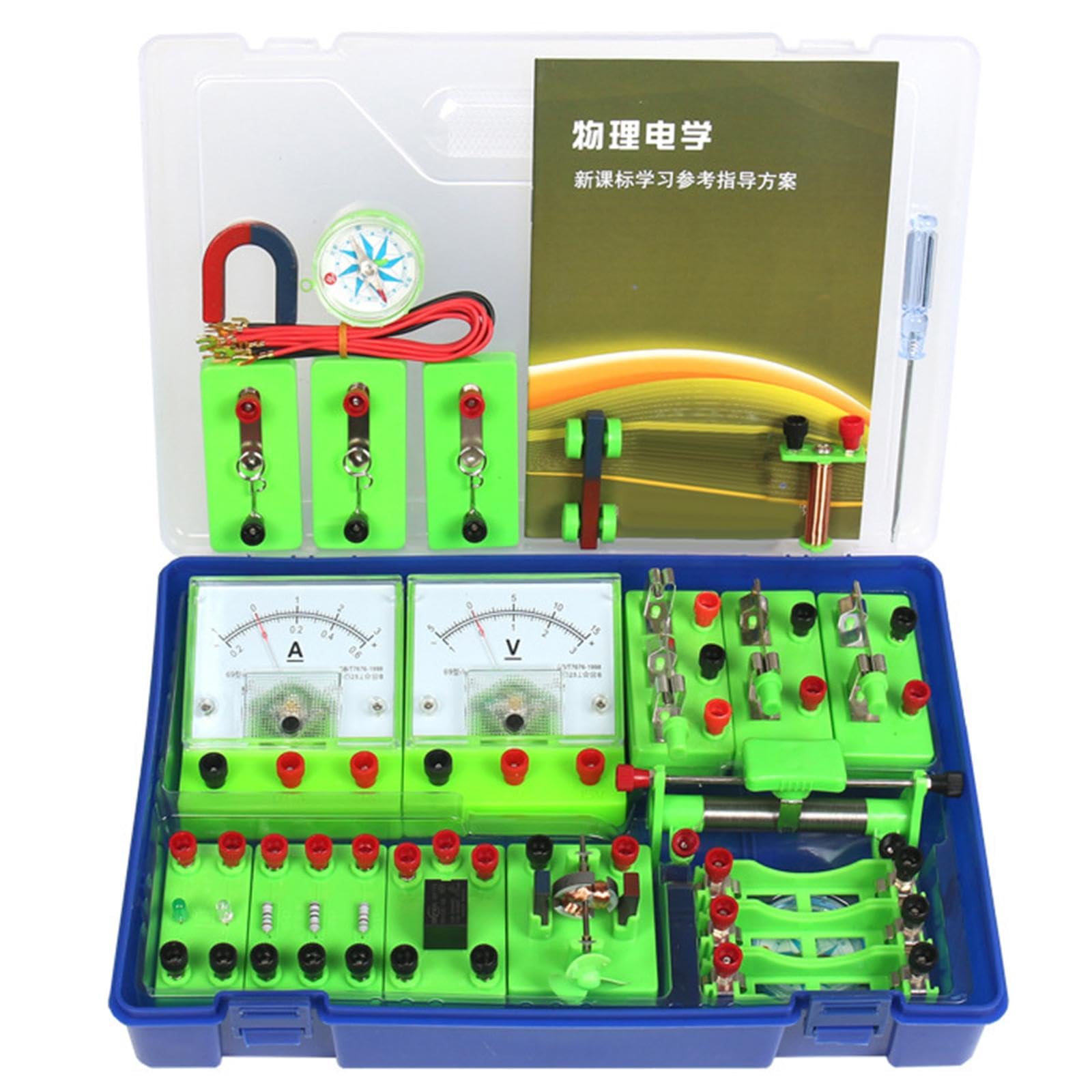 Baoblaze Kits de démarrage d'apprentissage de la physique électrique Ensemble d'expérimentation électrique Laboratoire scientifique pour le lycée