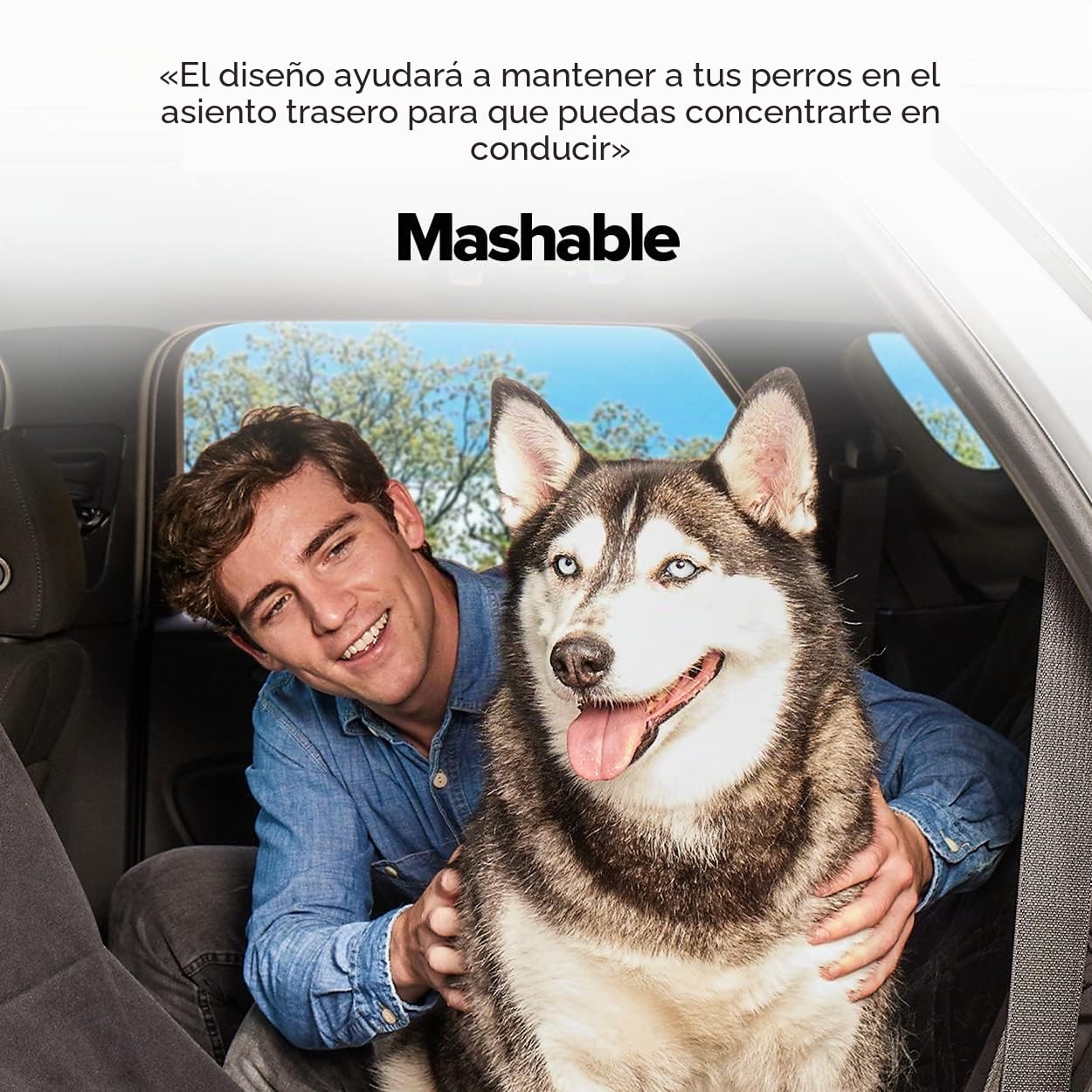 Meadowlark Funda de Asiento de Coche para Perro, Extra Resistente, Extra Acolchada, Antideslizante, Protector de Asiento Trasero Resistente al Agua para Coches, Camiones y SUV (60 Pulgadas de Ancho x